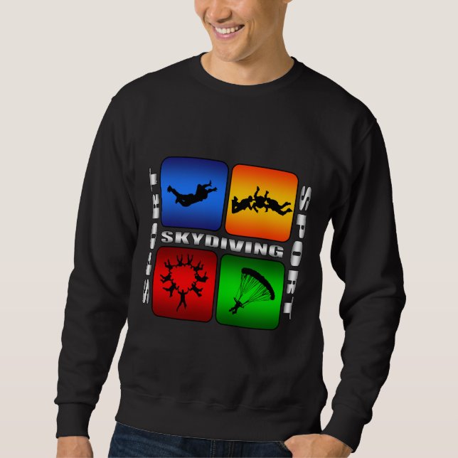 Großartiges Skydiving Sweatshirt (Vorderseite)
