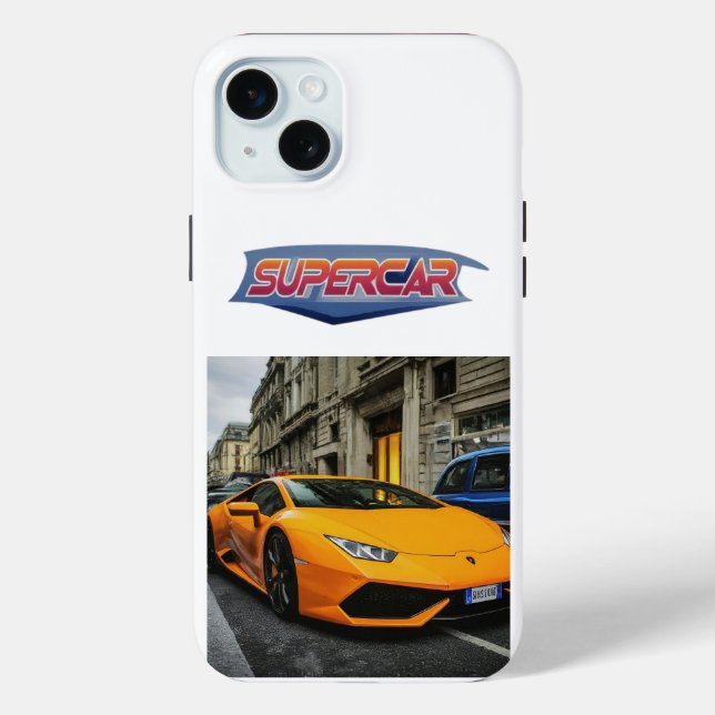 Großartiges Supercar iPhone 15 Plus Case Design. (Rückseite)