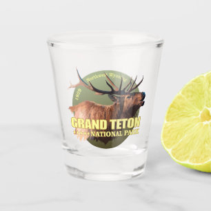Großartiges Teton NP (Elche) Schnapsglas