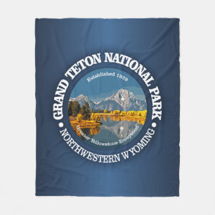 Großartiges Teton NP Fleecedecke