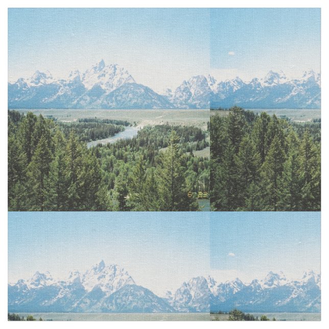Großartiges Teton Snake River übersehen Stoff (Nahaufnahme)