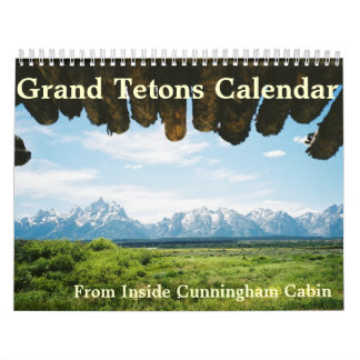 Großartiges Tetons von Yellowstone-Kalender Kalender