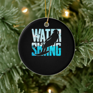 Großartiges Wasserski - Geschenk Wasserski Wassers Keramik Ornament