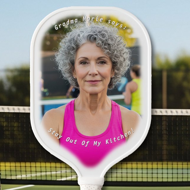 Großbild-Bild mit KüchenSprichwort Pickleball Schläger (Von Creator hochgeladen)