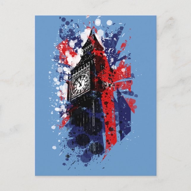 Großbritannien Big Ben Postkarte (Vorderseite)