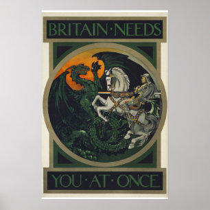 Großbritannien braucht dich sofort auf dem Poster
