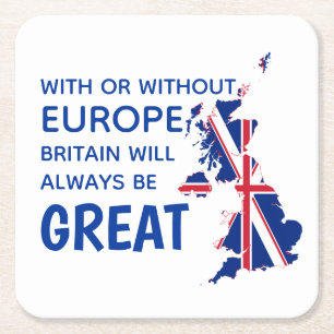 GROSSBRITANNIEN BREXIT EUROPA RECHTECKIGER PAPPUNTERSETZER