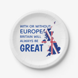 GROSSBRITANNIEN BREXIT EUROPE Party Pappteller