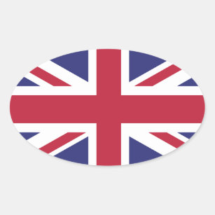 Großbritannien Britische Flagge Brexit ovale x20-A Ovaler Aufkleber
