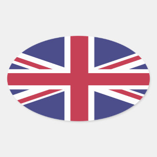 Großbritannien Britische Flagge Brexit ovale x20-A Ovaler Aufkleber