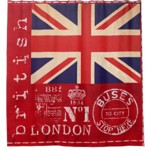 Großbritannien Duschvorhang