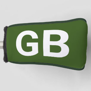 Großbritannien Euro/Grün Golf Headcover