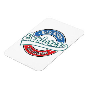 Großbritannien Explorer in das Abenteuer-Logo Magnet