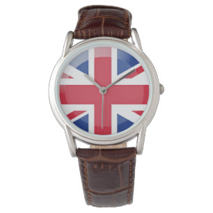 Großbritannien-Flagge Armbanduhr