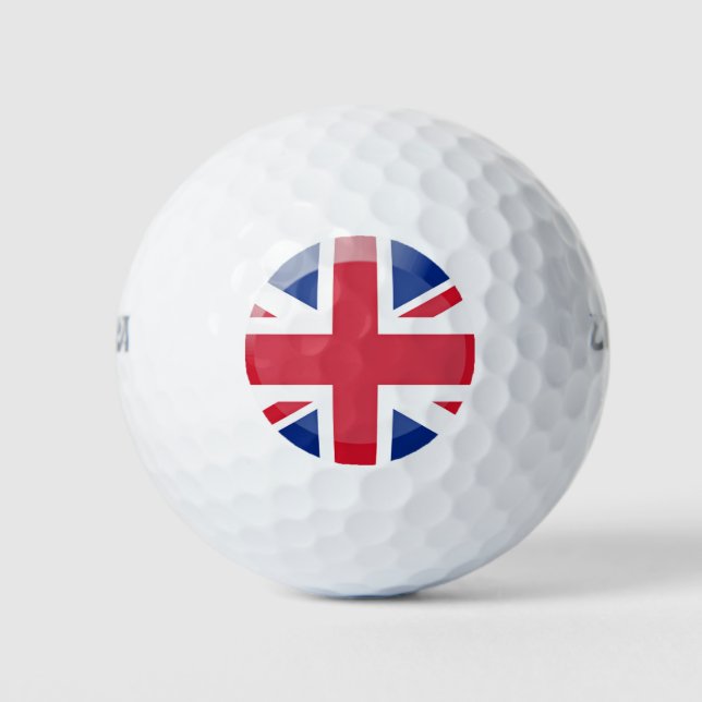 Großbritannien-Flagge Golfball (Vorderseite)