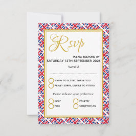 Großbritannien GROSSBRITANNIEN Custom Wedding RSVP Karte