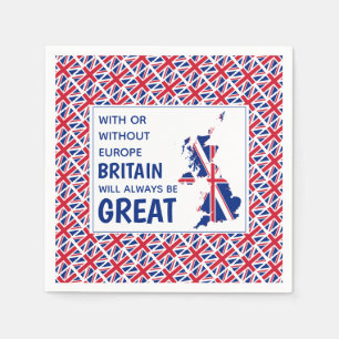 GROSSBRITANNIEN IMMER EIN GROSSES positives Brexit Serviette