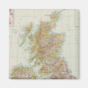 Grossbritannien, Irland - Karte des Vereinigten K Magnet