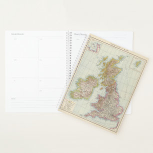 Grossbritannien, Irland - Karte des Vereinigten K Planer