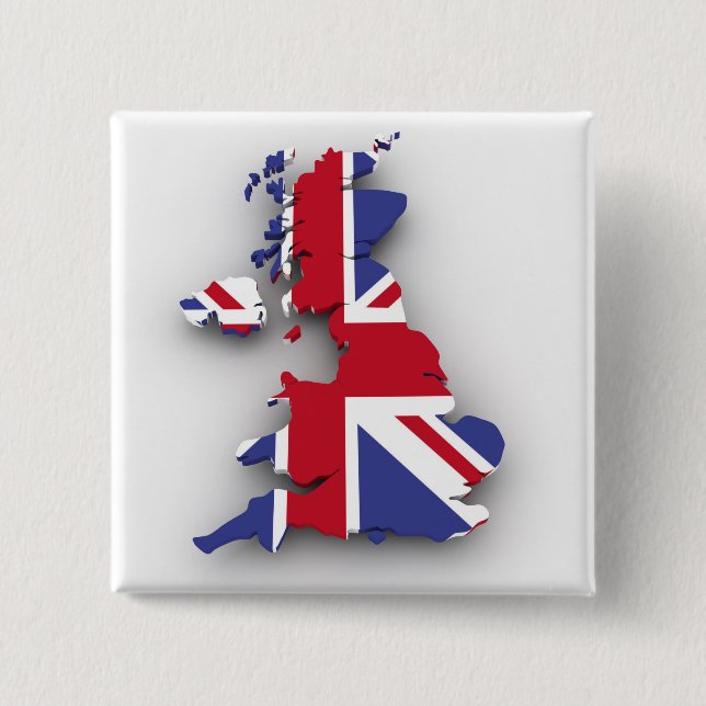 Großbritannien-Land Button (Vorderseite)