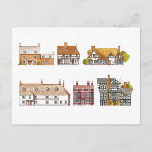 Großbritannien. Landhäuser Postkarte