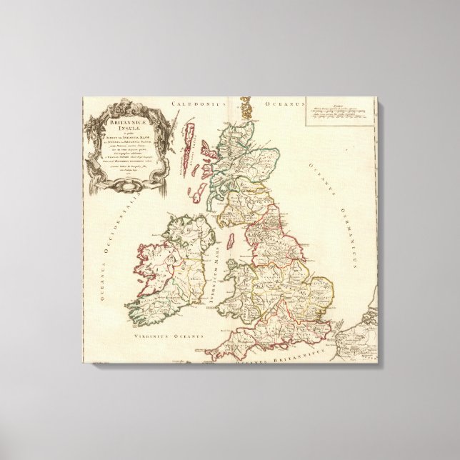 Großbritannien Leinwanddruck (Vorderseite)