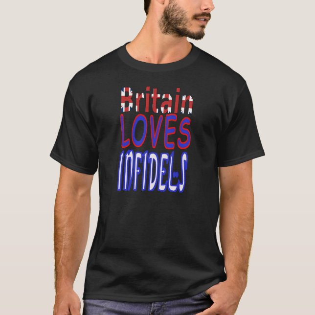 Großbritannien-Liebe-Ungläubig-Shirt T-Shirt (Vorderseite)