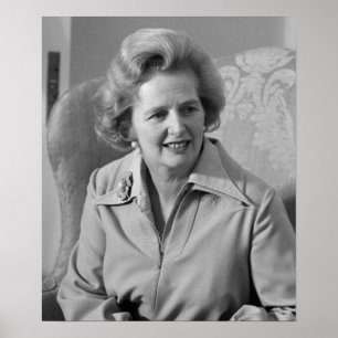 Großbritannien Premierministerin Margaret Thatcher Poster