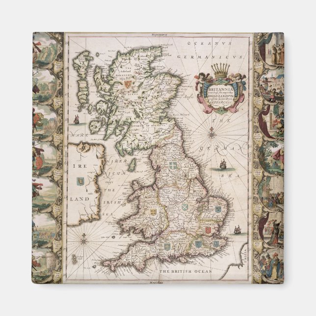 Großbritannien, so wie es in der Zeit der Englände Magnet (Vorne)