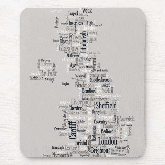 Großbritannien - Stadt Mousepad (Vorne)