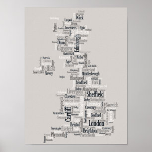 Großbritannien - Stadt Poster