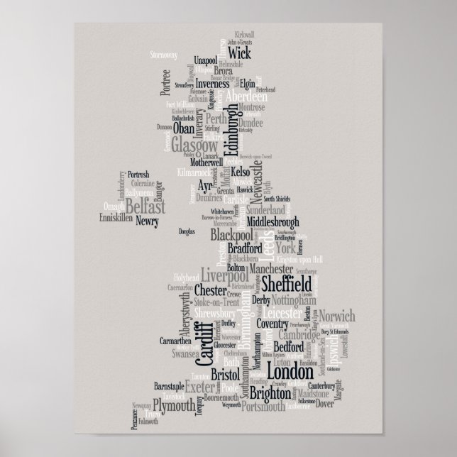 Großbritannien - Stadt Poster (Vorne)