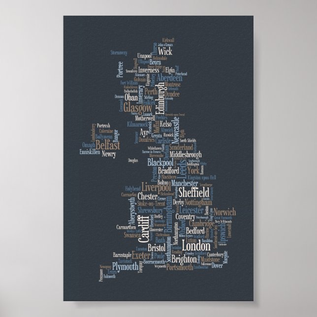 Großbritannien - Stadt Poster (Vorne)