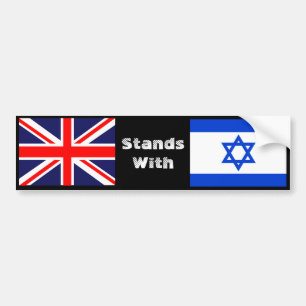 Großbritannien steht Israel gegenüber Autoaufkleber