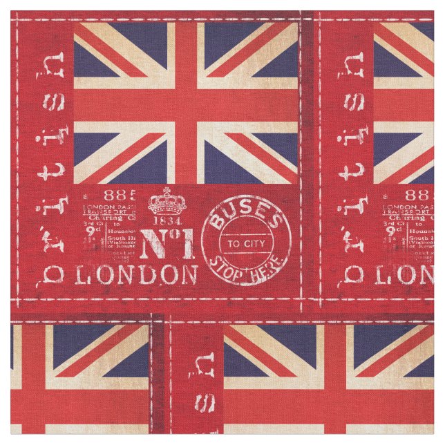Großbritannien Stoff (Nahaufnahme)