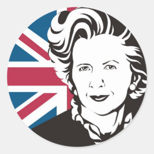 Großbritannien trauert Margaret Thatcher, Englands Runder Aufkleber