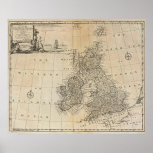 Großbritannien und Irland Poster