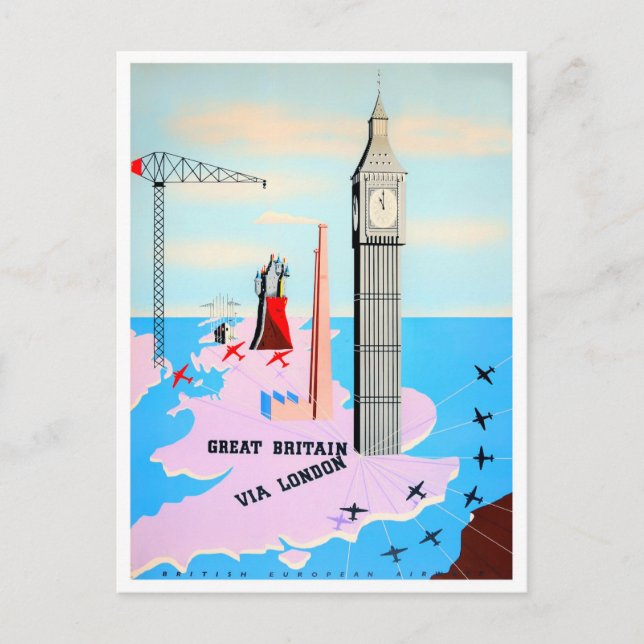 Großbritannien Vintage Reise Postcard Postkarte (Vorderseite)