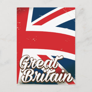 Großbritannien - Vintages Reiseplakat Postkarte