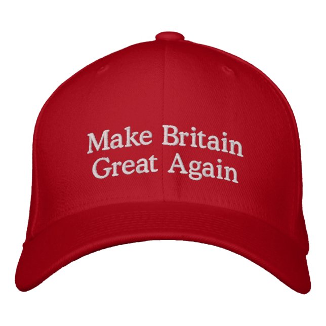 Großbritannien wieder zu einer Obergrenze machen Bestickte Kappe (Vorderseite)