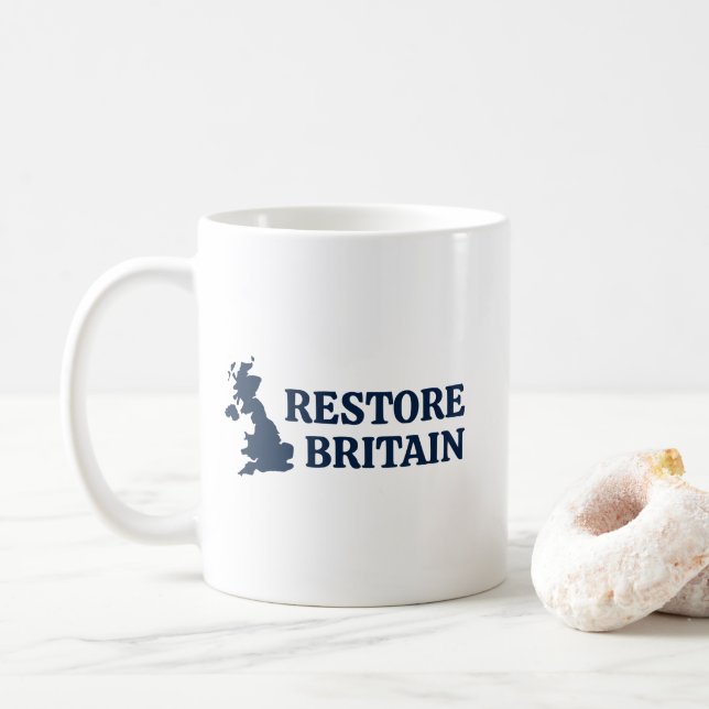 Großbritannien wiederherstellen kaffeetasse (Mit Donut)