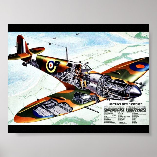 Großbritanniens neue Spitfire Poster (Vorne)
