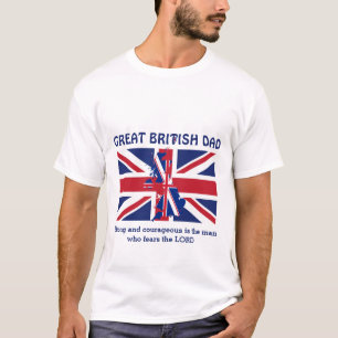 GROSSBRITISH-VATER Starker, mutig Personalisiert T-Shirt