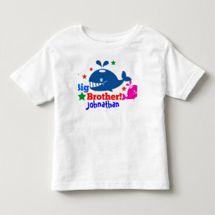 Großbruderwal-T-Shirt-Kinder nach Maß Kleinkind T-shirt