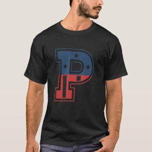Großbuchstabe P T-Shirt