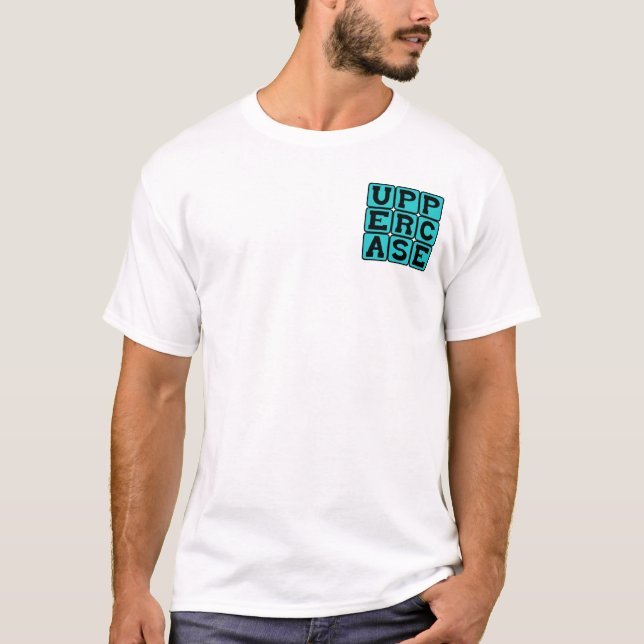 Großbuchstabe, Schreibstil T-Shirt (Vorderseite)