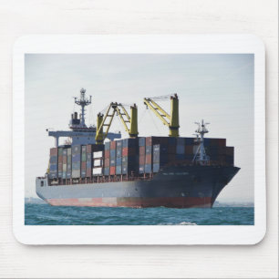 GroßContainerschiff am Anker Mousepad