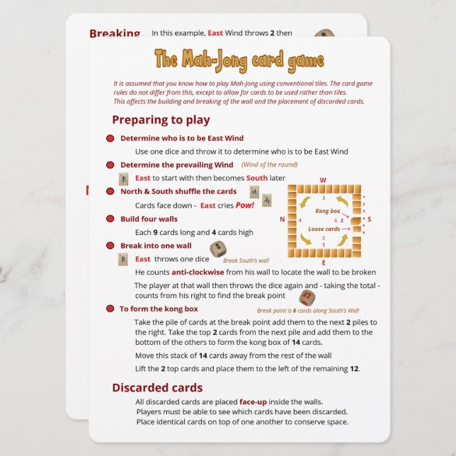 Großdruck - das Kartenspiel - Unterschiede Einladung (Vorne/Hinten)