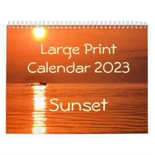 Großdruck-Kalender 2015 - Sonnenuntergang Kalender