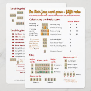 Großdruck-Kartenspielregeln - zählend Einladung